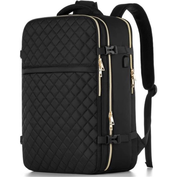 Large Travel Backpack Women, Flight Approved Carry On Backpack - Picture 1 of 8